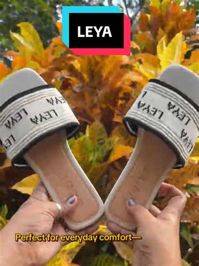 Step out in style and comfort with Leya Women’s Flat Slippers 🌸 Designed for everyday wear, these Korean-style flat sandals feature a minimalist letter strap that’s easy to match with any outfit. Made with a soft, cushioned sole and flat heel (1cm or less) for all-day comfort—perfect for casual walks, errands, beach trips, or holidays. Lightweight, trendy, and comfy, your go-to slippers this summer! 👡✨ #LeyaSlippers #WomensSlippers #FlatSandals #KoreanStyle #SummerFootwear