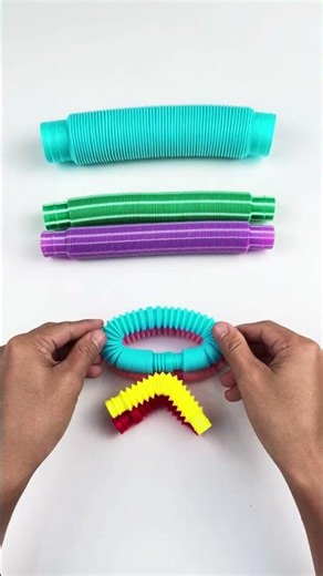 CRUNCHY ASMR and Creating Green POP-TUBE #diy #asmr #satisfyingvideos ##relaxing #oddasmr #insideout