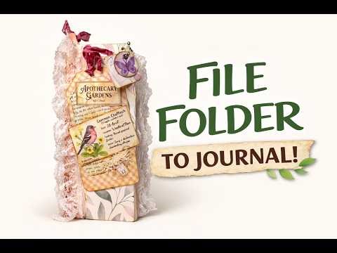 Trash to Treasure: DIY File Folder Junk Journal 🌿