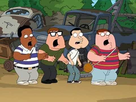 Family Guy - Old Man Pressman and Chopper