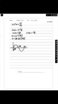 Solving Trigonometric Equations | GCSE Further Maths #gcsemaths #furthermaths #aqa #trigonometry
