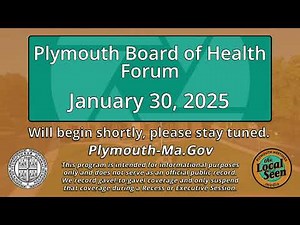Plymouth Board of Health: 1/30/2025