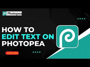 How to Edit text in Photopea !