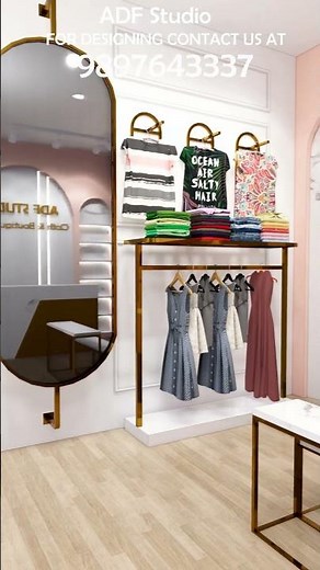 Boutique Shop Interior Design | Garment Shop Design #shopinteriordesign #interiordesign