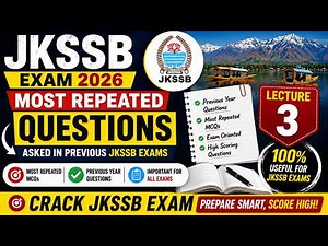🔥 JKSSB Most Repeated Computer Questions 2026 | JKSSB Previous Year Exam Questions | Lecture 3