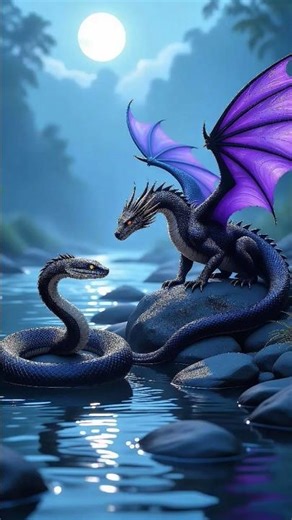🔥 EPIC Dragon + Snake Hybrid | Most Dangerous Mythical Creature Ever! 🐉🐍 #Dragon #Snake