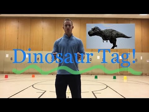 PE Games Dinosaur Tag Grades K-2