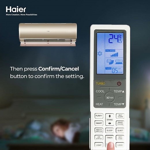 Timer Operation | Haier AC | Remote Features