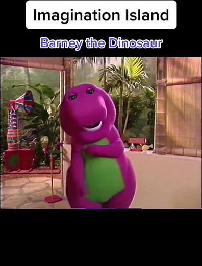 Bedtime with Barney that he was glad to be a great Adventure Island But It’s the Imagination Island #barney #barneyimaginationisland