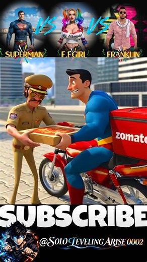 🍕 FRANKLIN v/s POLICE v/s NPCs pizza challenge #indianbikedriving3d #granny