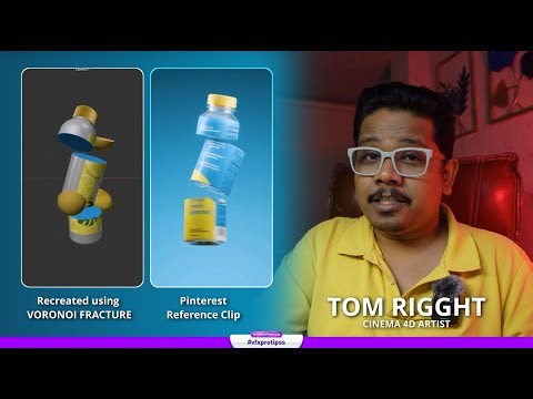 Lemon Bottle Loop – Cinema4D Voronoi Fracture Tutorial