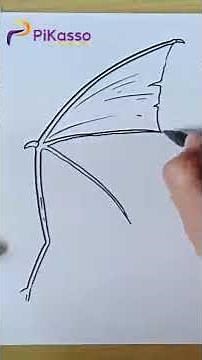 How to Draw a Bat Wings Easy in Less Than One Minutes