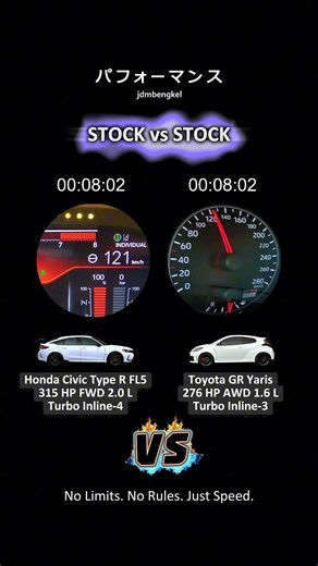 Honda Civic Type R vs Toyota GR Yaris #civictyper #gryaris #dragrace #jdmperformance #jdmbengkel