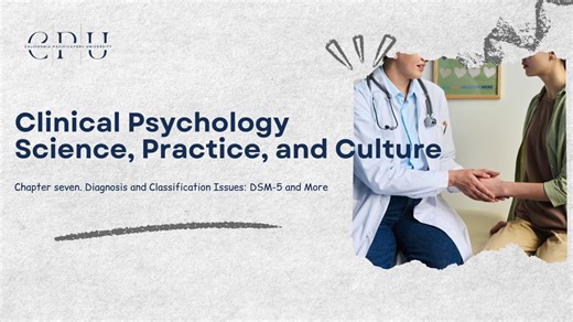 Chapter seven. Diagnosis and Classification Issues DSM-5 and More