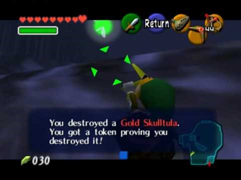Legend of Zelda Ocarina of Time, Gold Skulltulas: Zora's Fountain