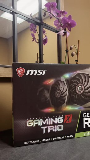 🎮Are you ready to level up your gaming experience?🎮 fireCheck out the MSI 2080 Gaming X Trio, the ultimate graphics card for high-end gaming and professional creation!fire 👉This beast features a NVIDIA® GeForce RTX™ 2080 GPU with 8GB GDDR6 memory and 2944 coreshttps://www.msi.com/Graphics-Card/GeForce-RTX-2080-GAMING-X-TRIO/Specificationhttps://us.msi.com/Graphics-Card/GeForce-RTX-2080-GAMING-X-TRIO/Specification that can handle any game or task with ease.👈 👉It also has a boost clock of 186