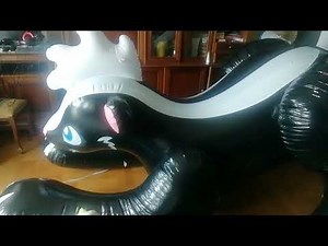 Huge inflatable world skunk showcase