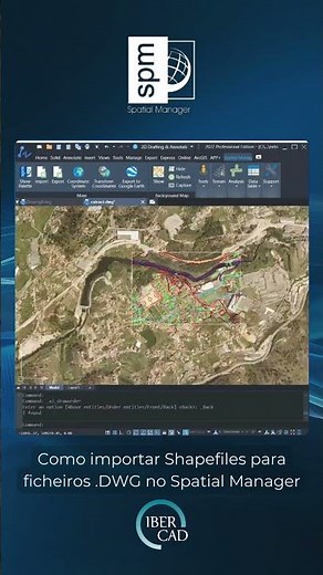 #Shorts Como importar Shapefiles para ficheiros .DWG no Spatial Manager