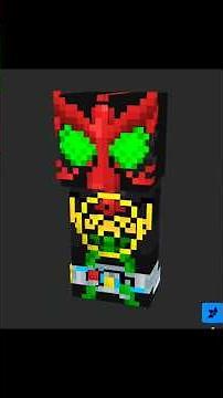 Make a Minecraft Kamen Rider OOO Skin (Body)#minecraft #minecraftskin #มายคราฟ #shorts #kamenrider
