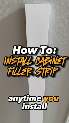 How To: Install Cabinet Filler Strip #diy #renovation #homeimprovement #construction #howto #tips