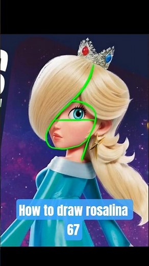 how to draw rosalina 67 super Mario galaxy moive