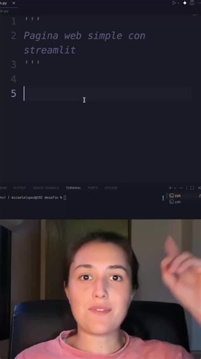 Pagina web simple con streamlit! import streamlit as st st.title(