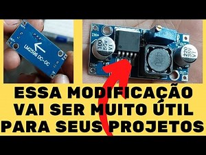Regulador Conversor Step Down Lm2596, Modifiquei Para Ter O Controle De Funcionamento Do Mesmo