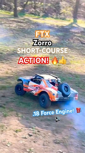 NiTRO SHORT-COURSE ACTION! 🔥 FTX Zorro Hits The DIRT! #nitrorc #rccar #rcbasher #ftxrc #rcshorts