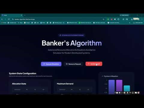 Banker's Algorithm Simulator project