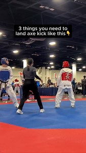 Taekwondo Axe kick tutorial 🪓 #tkdfury | Tae Kwon Do Fury