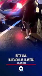 17K views · 13K reactions | ¡Atención conductores! El mal estado de la Ruta Viva, especialmente a la altura del km 8, está causando daños severos en los neumáticos de varios vehículos. Maneje con precaución y esté atento a baches y desniveles que ponen en riesgo su seguridad. | Quito Noticias | Facebook