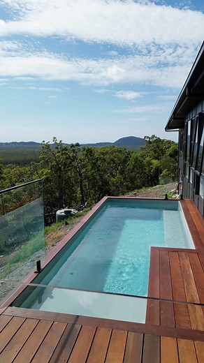 18K views · 23 reactions | Above not as below #shippingcontainerpool #containerpool #abovegroundpool #pool #design #solution #thinkdefferently #swimmingpool #backyard #view #mountian | Shipping Container Pools | Facebook