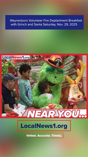 11 shares | Waynesboro Volunteer Fire Department Inc. with Grinch and Santa Saturday, Nov. 29, 2025  Looking for news BY locals, FOR locals? Look no further! Read articles about YOUR area TODAY via the link in our bio. Vetted. Accurate. Timely. | LocalNews1.org | Facebook