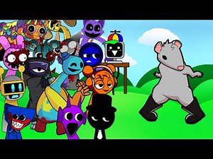 FNF RAT DANCE But - Sprunki Vs Poppy Playtime