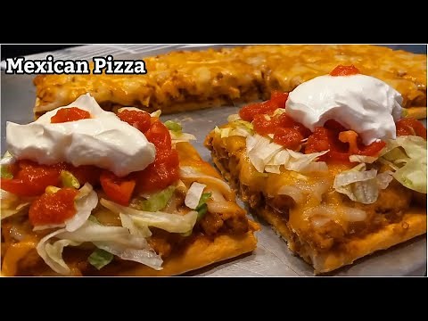 Mexican Pizza Recipe using Crescent Rolls | Crescent Roll Pizza