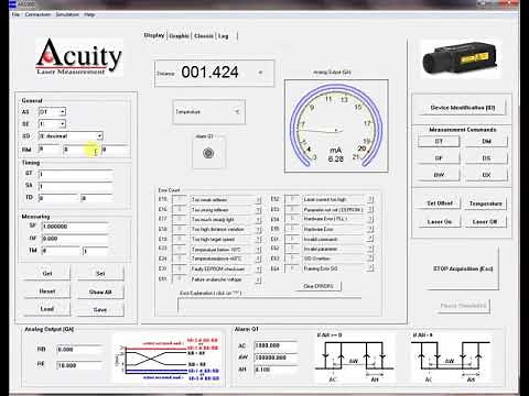 Acuity AR1000 and AR3000 GUI Interface