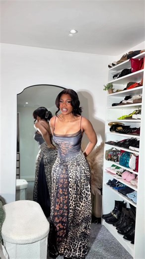 Leopard Print Maxi Body Sculpt Dress Review