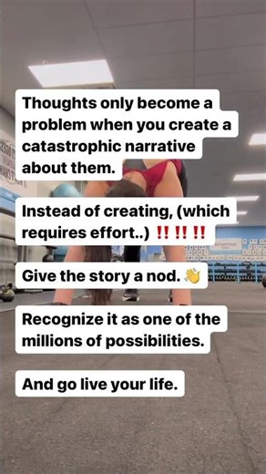 Let’s go over an example, shall we? Intrusive thought: “You could have run over that