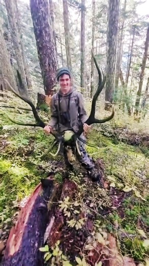 Are you packing this one out!!! #outdoors #elk #grind #shedhunting #fyp