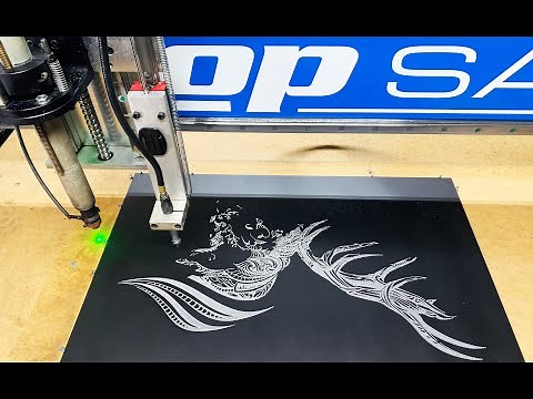 Vibratory Plate Marking Scribe on ShopSabre CNC Plasma Machine