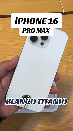 iPHONE 16 PRO MAX Blanco Titanio