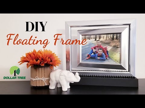 DIY Floating Picture Frame | Dollar Tree DIY