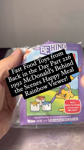 28K views · 312 reactions | Fast Food Toys from Back in the Day Part 226 - 1992 McDonald’s Behind the Scenes Happy Meal Rainbow Viewer! #learningtoys #mcdonalds #rainbow #happymeal #90skid #nostalgia #EducationalToys | CPJ Collectibles | Facebook