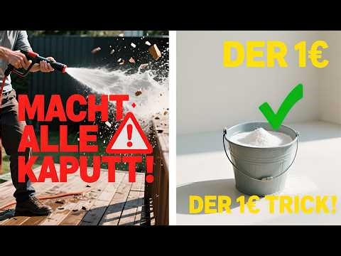 Grünbelag auf Balkon & Terrasse? Darum ist der Hochdruckreiniger fatal!