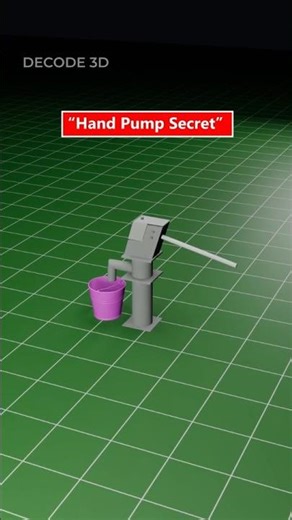 Hand Pump Science Explained😱| (3D ANIMATION) #shorts