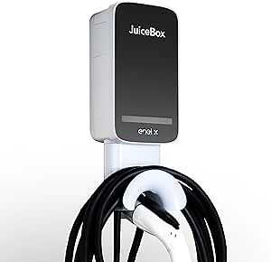 Amazon.com: JuiceBox 32 Smart Electric Vehicle (EV) Charging Station with WiFi - 32 amp Level 2 EVSE, 25-ft Cable, UL & Energy Star Certified, Indoor/Outdoor (Hardwired Install, Gray) : Automotive