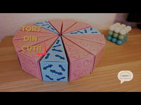 Tort din cutii felie de tort - DIY - CRAFTOTECA.RO