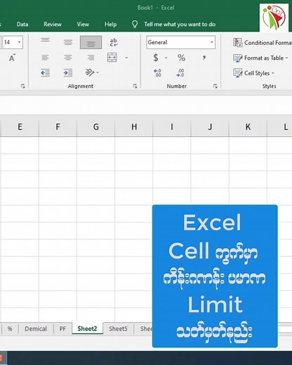 Excel Cell ကွက်တွေမှာ ကိန်းဂဏန်းရိုက်နိုင်တဲ့ limit သတ်မှတ်နည်း #ကွန်ပျူတာအခြေခံသင်ခန်းစာများ #computer #excel