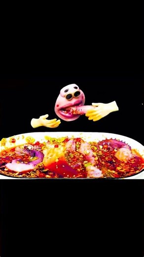 Funny Cartoon |Eating Giant | Chocolate Cake |ASMR Mukbang Style #foryou #food #spicy #eatingmeat