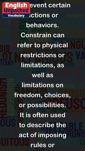 Constrain
